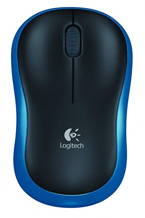 Mouse Logitech M185 Wireless Mouse, Blue conectica.ro
