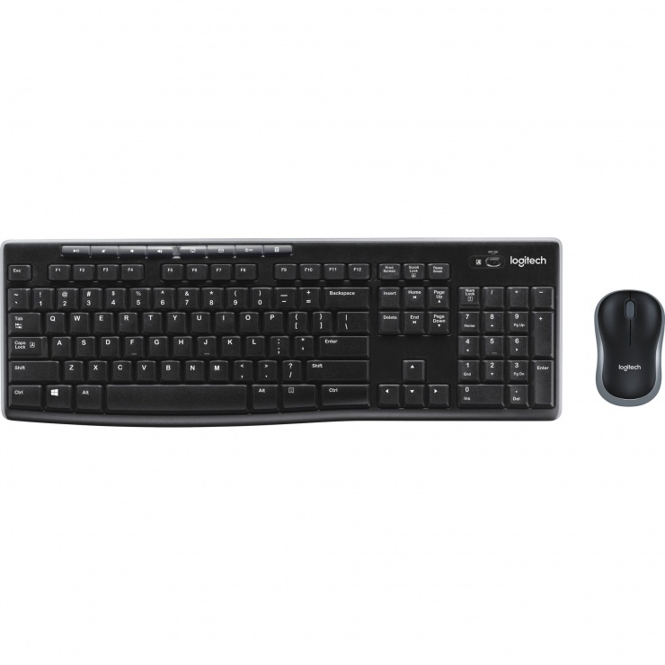 Kit wireless tastatura si mouse MK270, Logitech conectica.ro