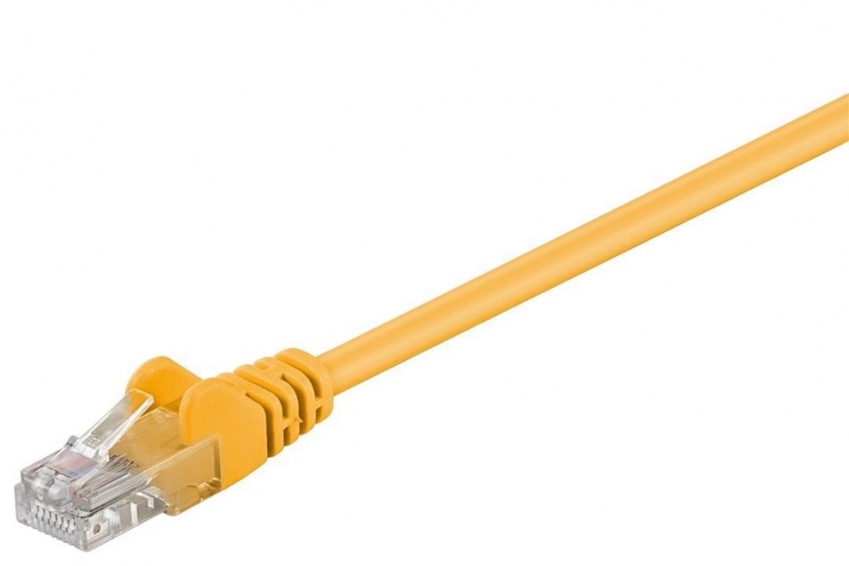 Cablu retea UTP cat 5e 0.25m Galben, SPUTP002Y 0.25m imagine noua 2022