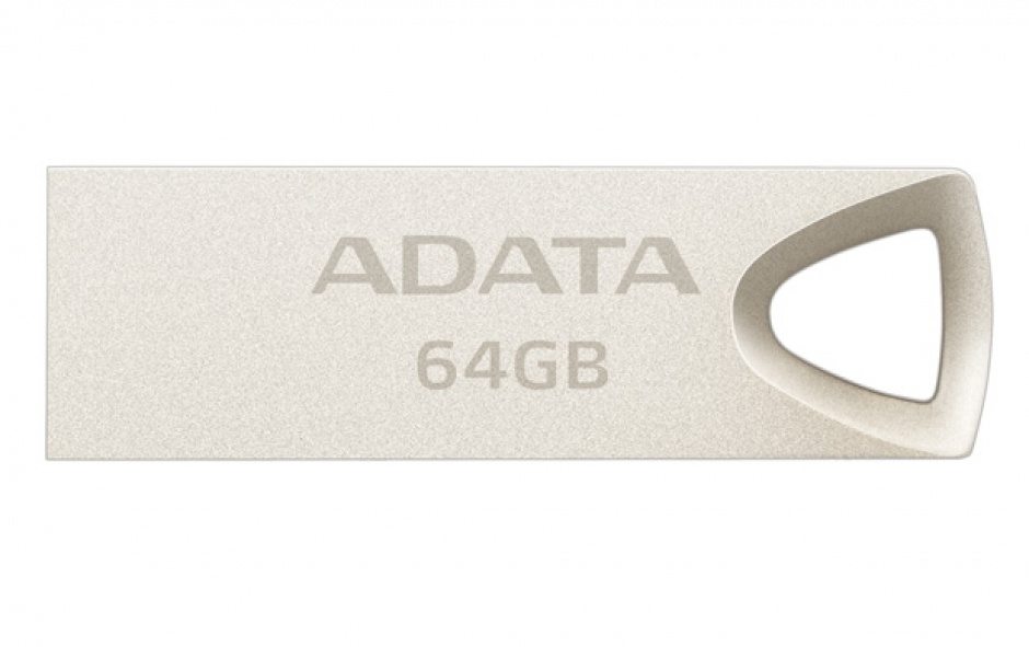 Stick USB 2.0 64GB aliaj zinc, rezistent la apa/praf/socuri Gold Crom, ADATA A-Data