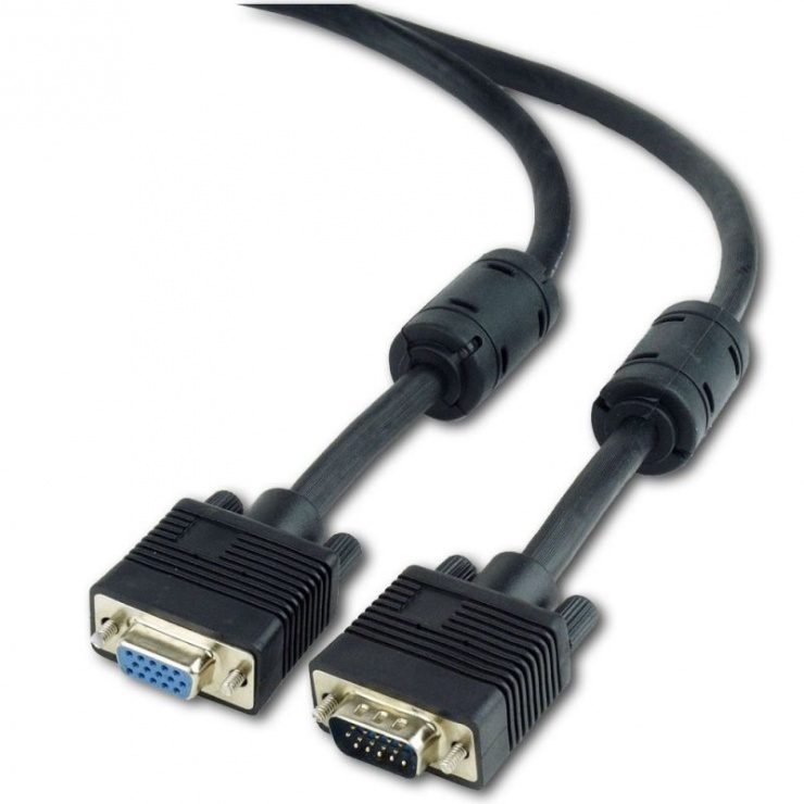 Cablu prelungitor VGA T-M 3m, Gembird CC-PPVGAX-10-B conectica.ro