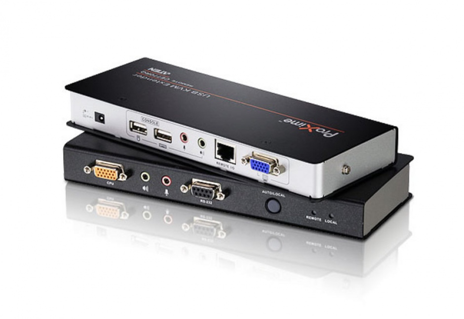 Extender KVM Cat 5 USB VGA/Audio cu Deskew 300m, ATEN CE770 ATEN 300m imagine 2022 3foto.ro