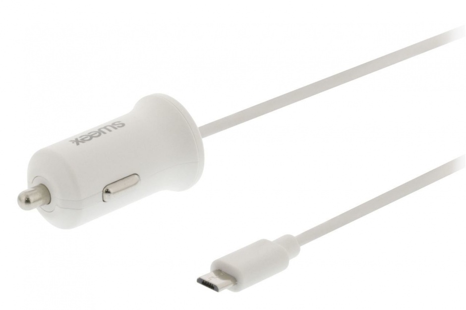 Incarcator auto usb-c 3a 1m alb, sweex ch-010wh