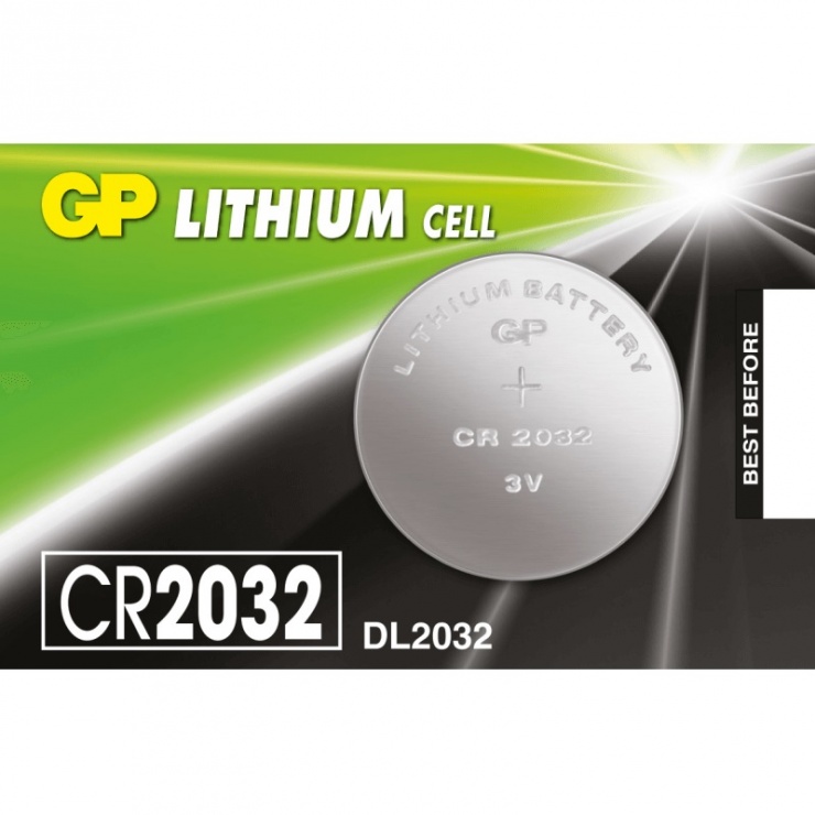 Baterie litiu cr2032 3v, gp batteries