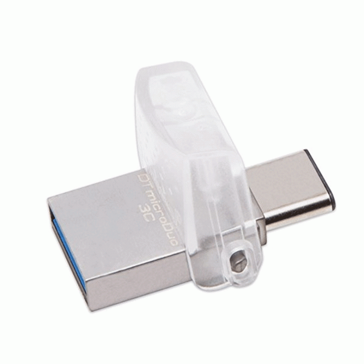 Stick USB 3.0 128GB DATA TRAVELER microDuo 3C OTG USB-A + USB-C, Kingston DTDUO3C/128GB conectica.ro