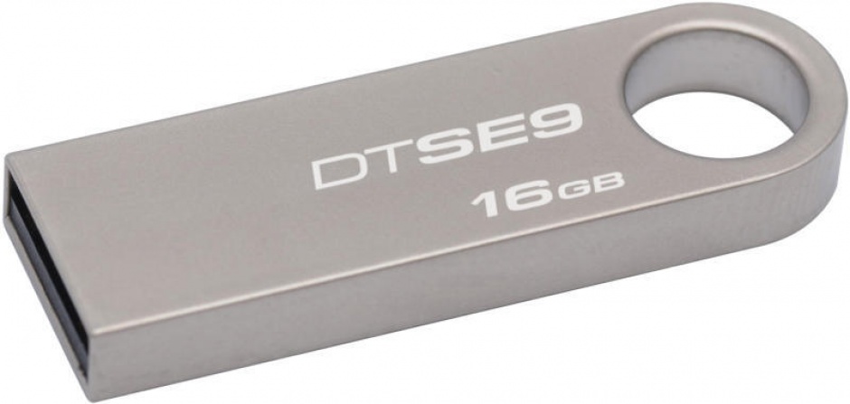 Stick USB 2.0 DataTraveler SE9 16GB Capless Argintiu, Kingston conectica.ro