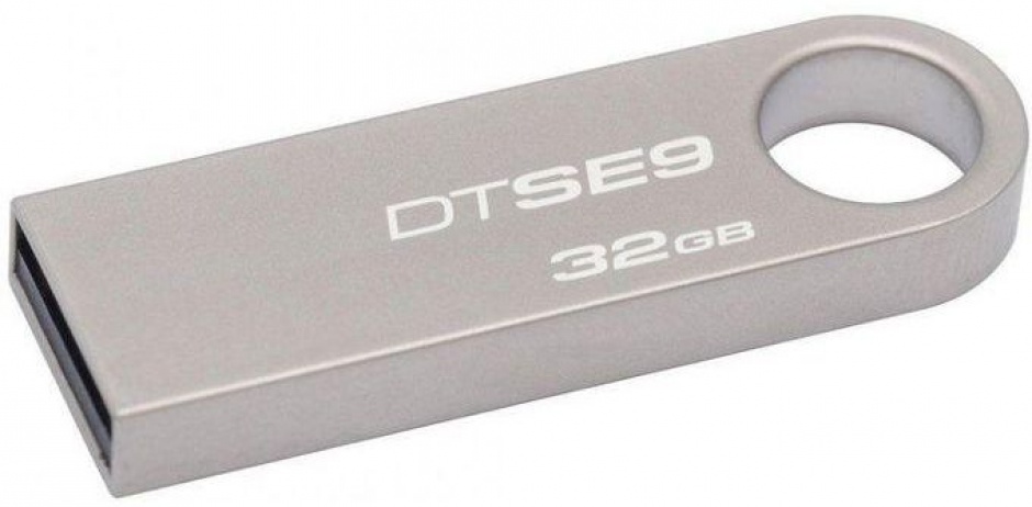 Stick USB 2.0 DataTraveler SE9 32GB Capless Argintiu, Kingston conectica.ro
