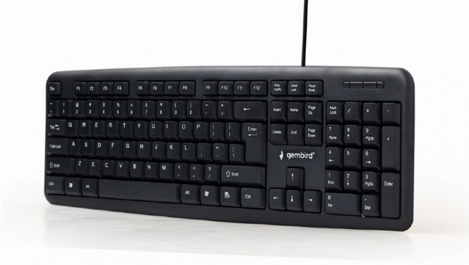 Tastatura standard USB Negru, Gembird KB-U-103 conectica.ro
