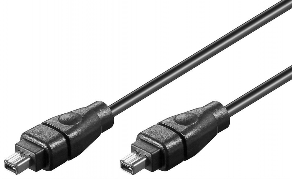 Cablu firewire 4 pini la 4 pini 4.5m Negru, KFIR44-5