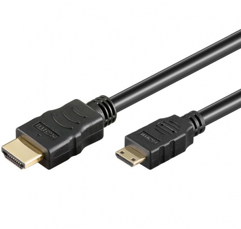 Cablu mini HDMI-C la HDMI v1.4 T-T 3m Negru, KPHDMAC3 cablu imagine noua 2022
