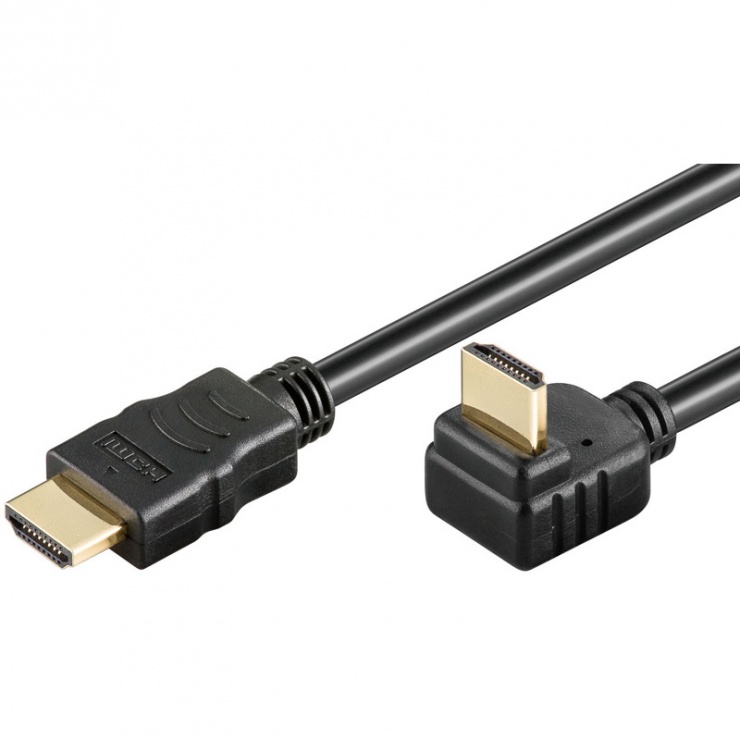 Cablu HDMI 4K@30Hz unghi 270 grade T-T 10m, KPHDMEB10 OEM 10m imagine 2022 3foto.ro