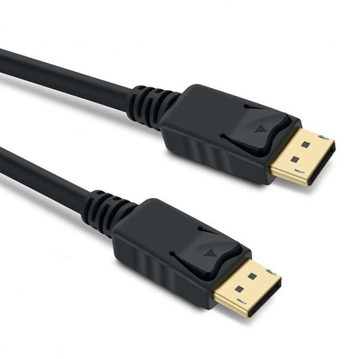 Cablu Displayport v1.4 8K@30Hz T-T 0.5m Negru, KPORT8-005 conectica.ro
