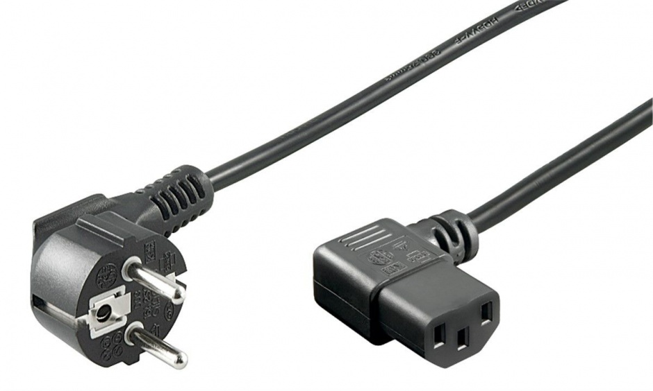 Cablu de alimentare PC C13 230V unghi 90 grade 5m, KPSP5-90 imagine noua