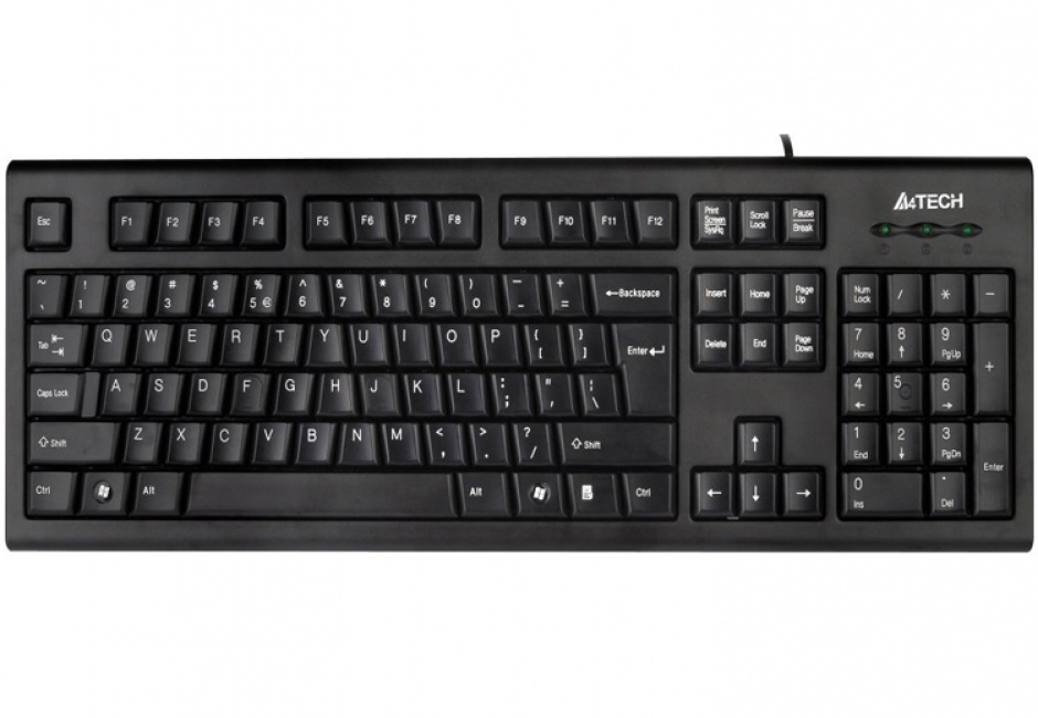 Tastatura Ergonomica USB A4TECH Comfort round, Black KRS-85-USB A4TECH