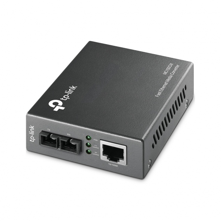 Media convertor multi-mode Fast Ethernet RJ 45 – SC/UPC, TP-Link MC100CM imagine noua