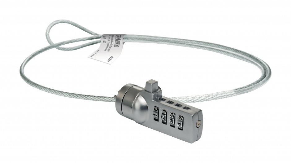 Cablu de securitate cu cifru pentru notebook, Sweex PA203