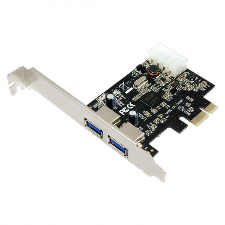 Pci express la 2 x usb 3.0, logilink pc0054a