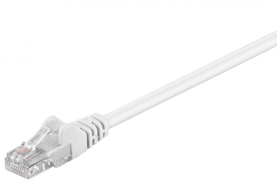 Cablu retea UTP cat.6 Alb 0.25m, SP6UTP002W conectica.ro