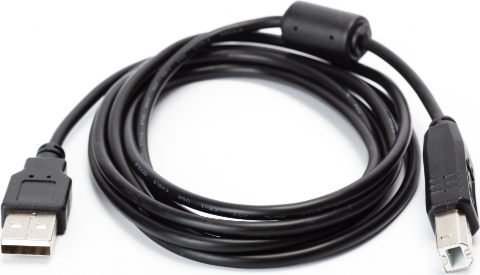 Cablu de imprimanta USB 2.0 A-B 3m Negru, Spacer SPC-USB-AMBM-10