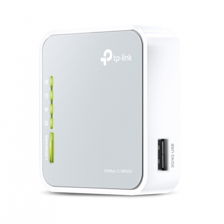 Router 3G/4G wireless N portabil 150Mbps, TP-Link TL-MR3020 imagine noua