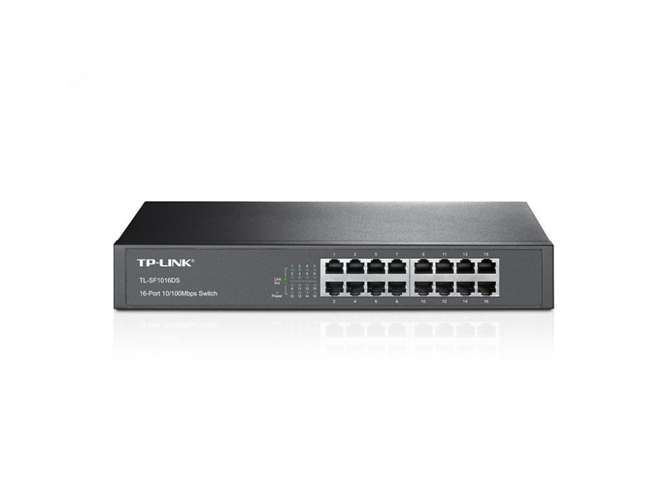 Switch 16 porturi 10/100Mbps, montabil in Rack, TP-LINK TL-SF1016DS TP-Link conectica.ro imagine 2022 3foto.ro