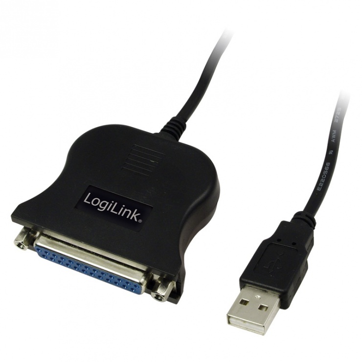 Cablu convertor USB la Paralel DB25, Logilink UA0054A conectica.ro