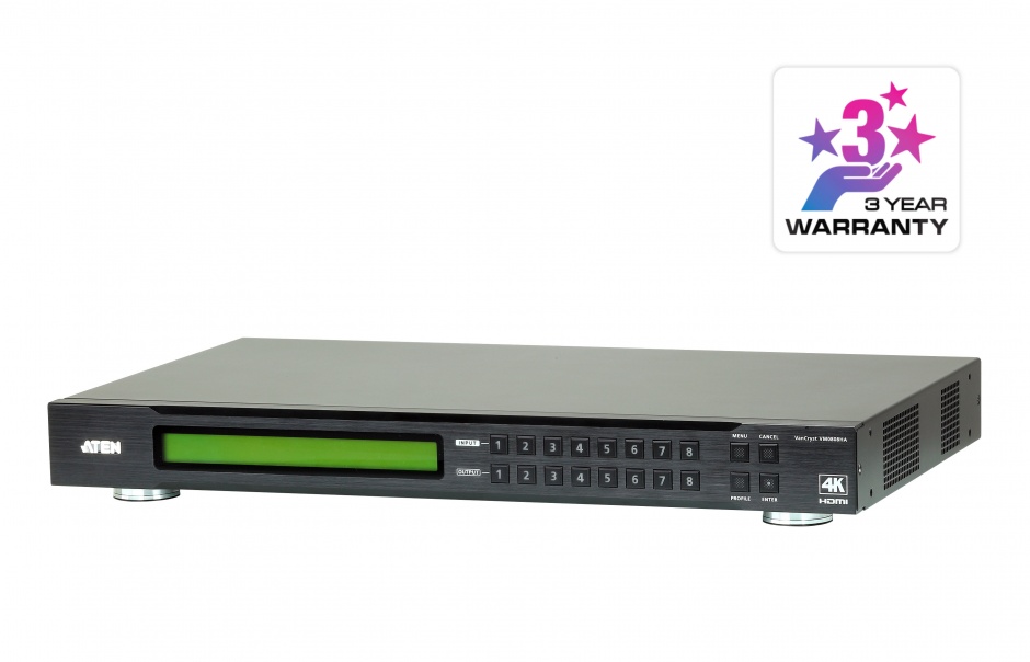 Matrix switch 8x8 4k hdmi, aten vm0808ha