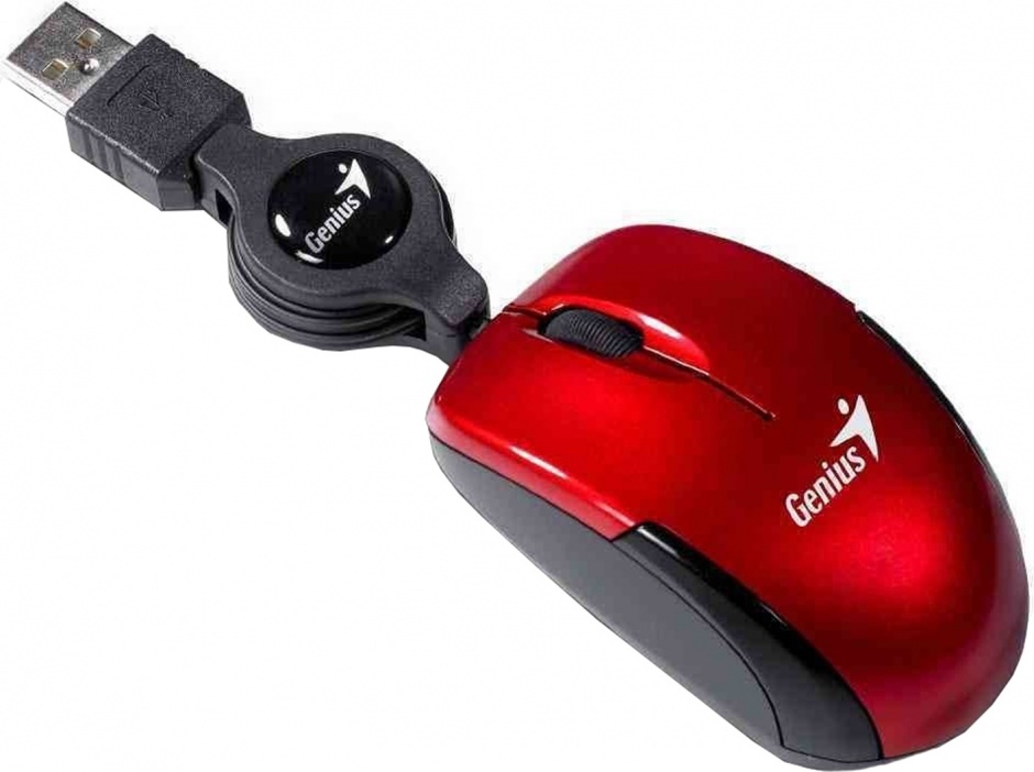 Mouse notebook Micro Traveler v2 USB Ruby, Genius