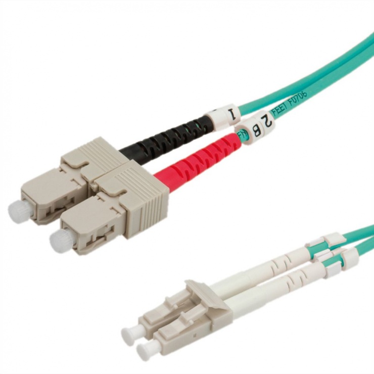Cablu fibra optica LC-SC OM3 duplex multimode 2m, Value 21.99.8712 21.99.8712