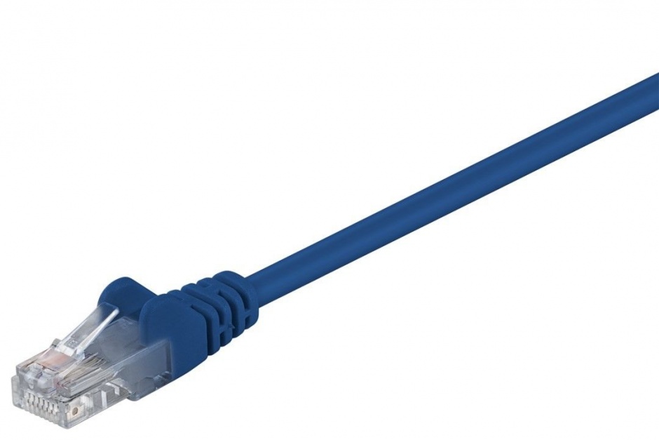 Cablu retea UTP cat.6 Bleu 0.25m, sp6utp002b 0.25m