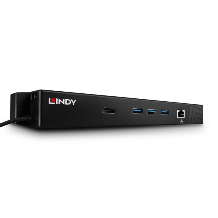 Docking Station Mini Displayport & USB 3.1 pentru tableta la HDMI, USB 3.1, Gigabit LAN, Lindy L43236 imagine noua