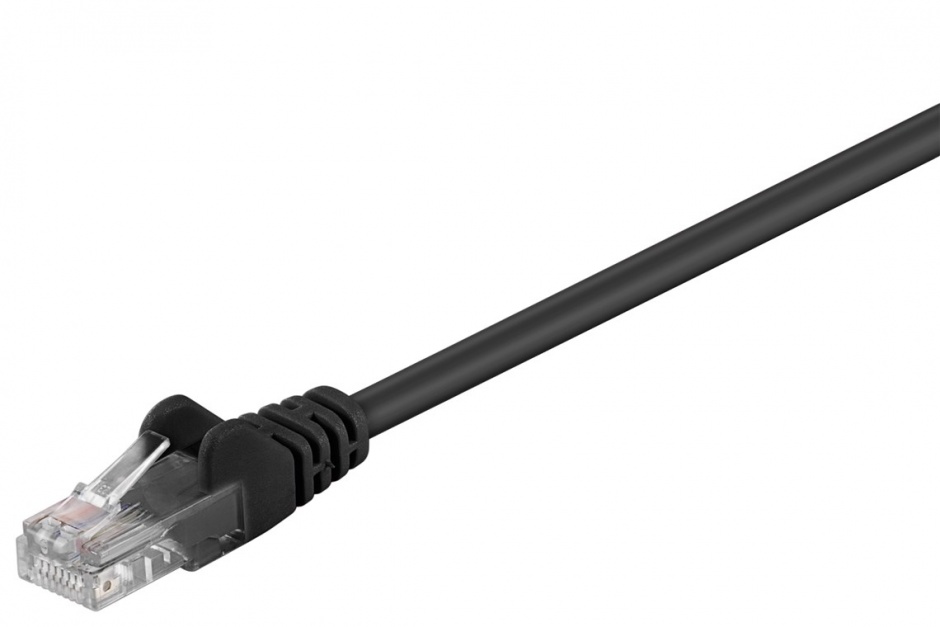 Cablu de retea RJ45 UTP cat 5e 1.5m Negru, sputp015C (1.5m) imagine noua 2022