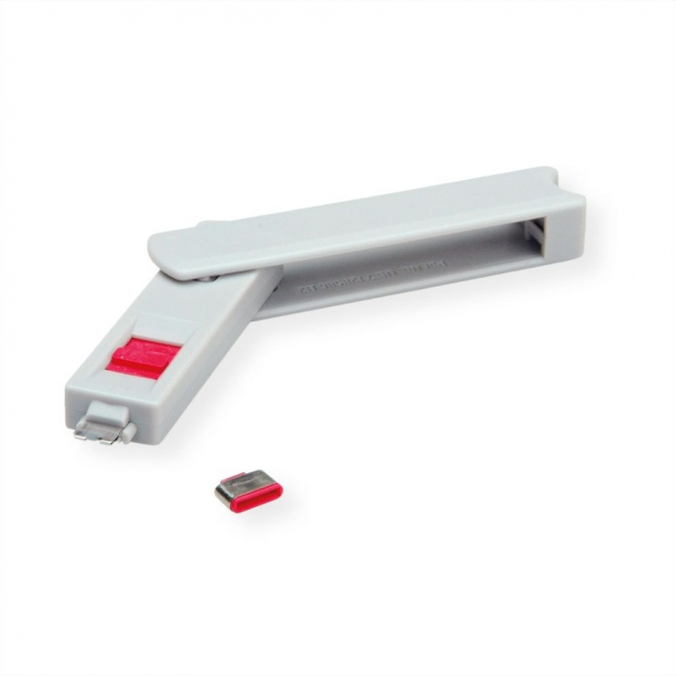 USB-C Port blocker + 1 cheie, Roline 11.02.8333 imagine noua