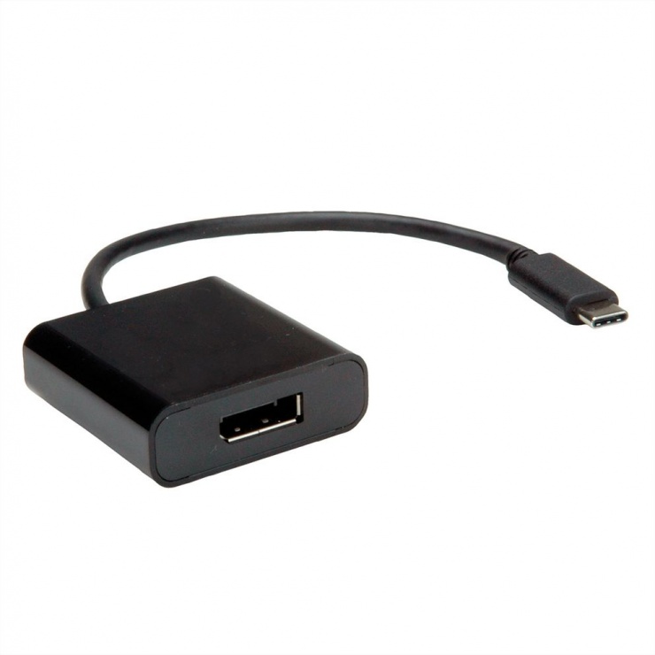 Adaptor USB-C la DisplayPort v1.2 T-M Negru, Value 12.99.3220 conectica.ro