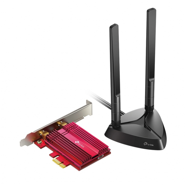 Adaptor PCI Express Wi-Fi 6 Bluetooth 5.0, TP-LINK Archer TX3000E imagine noua