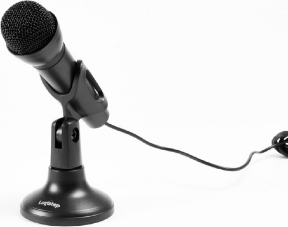 Microfon desktop jack 3.5mm Negru, Logistep LS-MIC800