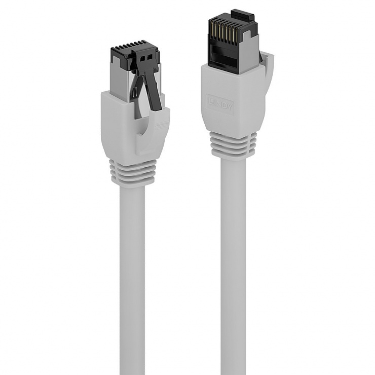 Cablu de retea RJ45 cat. 8.1 LSOH 3m Gri, Lindy L47435 8.1 imagine noua 2022