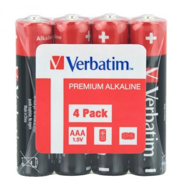 Set 4 baterii AAA (R3), Verbatim 49500 conectica.ro