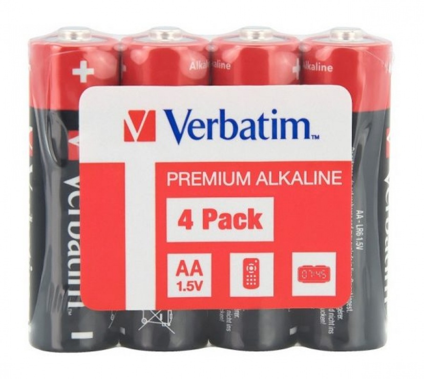 Set 4 baterii AA (R6), Verbatim 49501 conectica.ro
