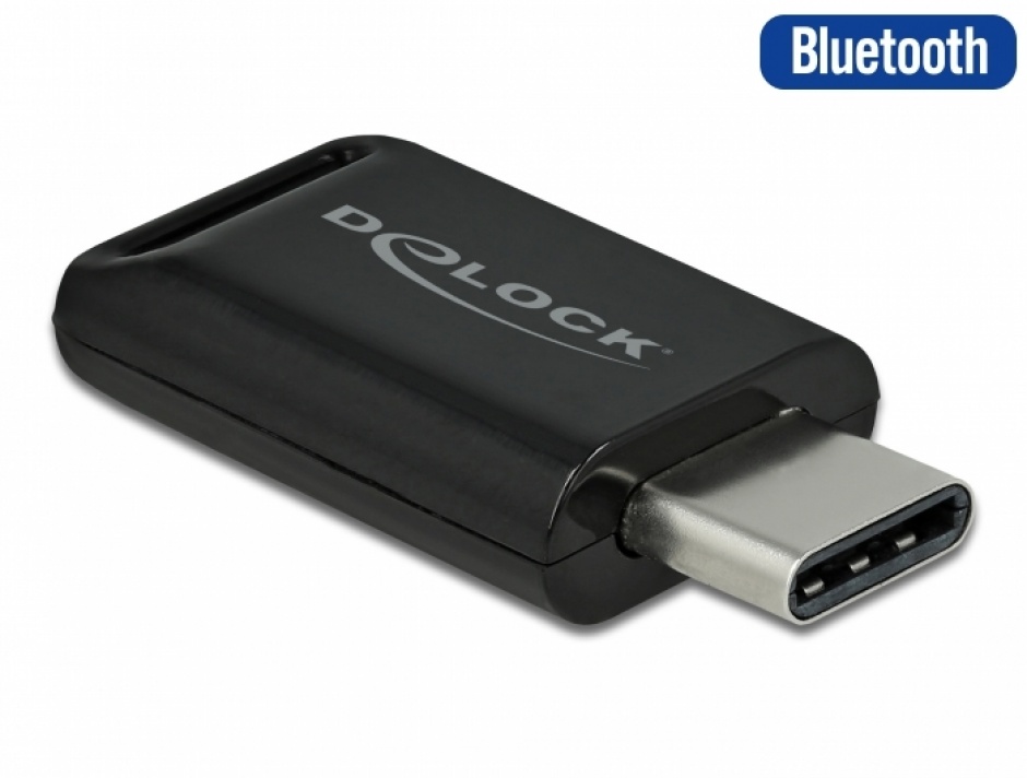 Adaptor USB 2.0-C Bluetooth 4.0 dual mode + EDR, Delock 61003 imagine noua
