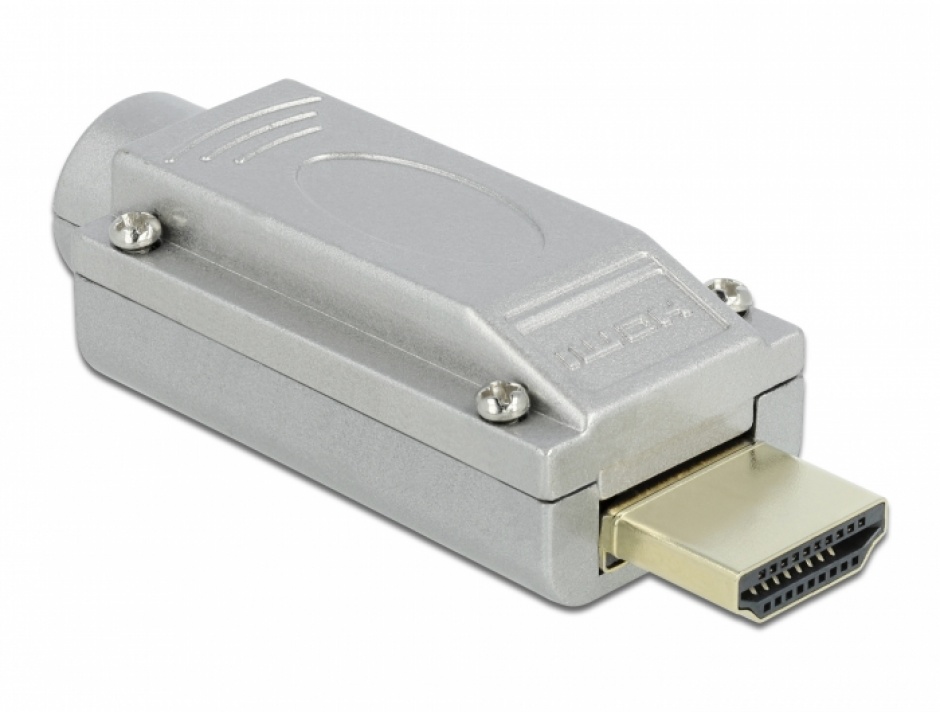 Conector HDMI la bloc terminal carcasa metalica, Delock 65201 conectica.ro