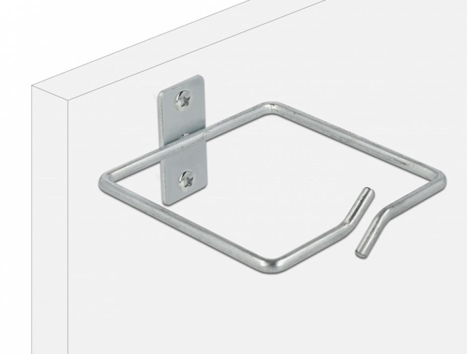 Suport metalic pentru cabluri montare in cabinet 80 x 80mm, Delock 66515 conectica.ro imagine noua 2022