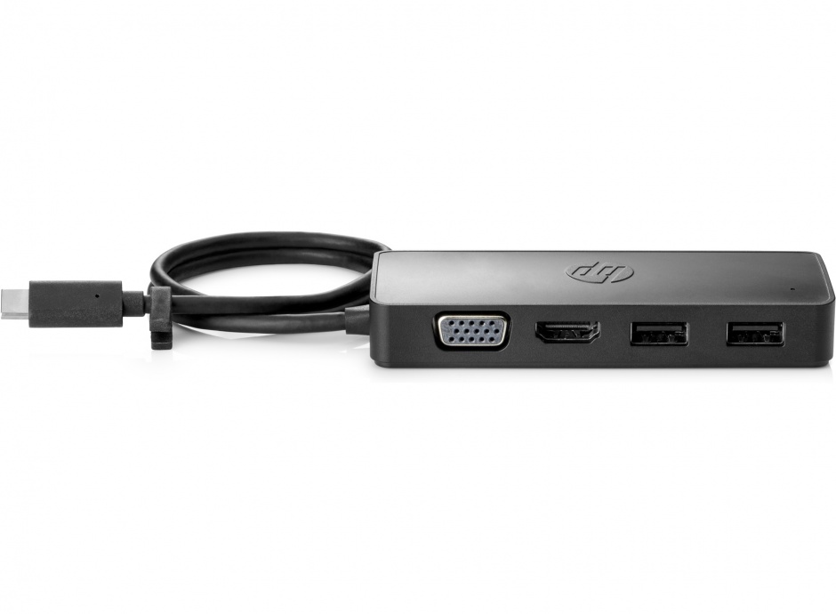 Docking station usb-c la hdmi 4k@30hz, vga, 2 x usb-a si pd, hp 7pj38aa