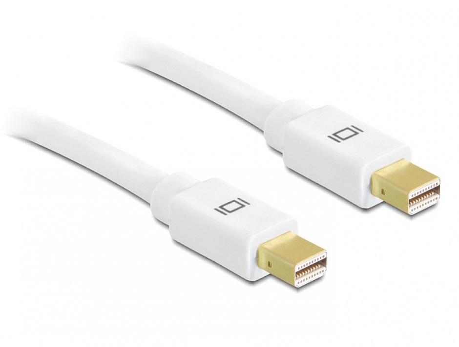 Cablu mini Displayport v1.2 4K T-T 1.5m Alb, Delock 82775