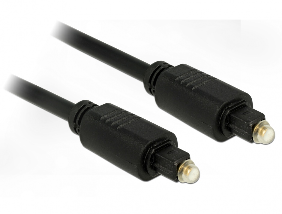 Cablu optic Toslink T-T 1M, Delock 82887 conectica.ro imagine noua 2022