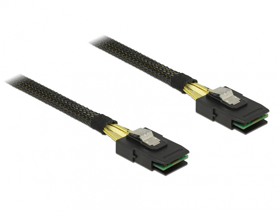 Cablu mini SAS 36 pin SFF 8087 T-T 50cm, Delock 83055 50cm imagine noua 2022