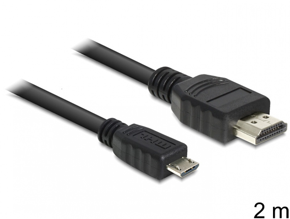 Cablu mhl la hdmi t-t 2m, delock 83244
