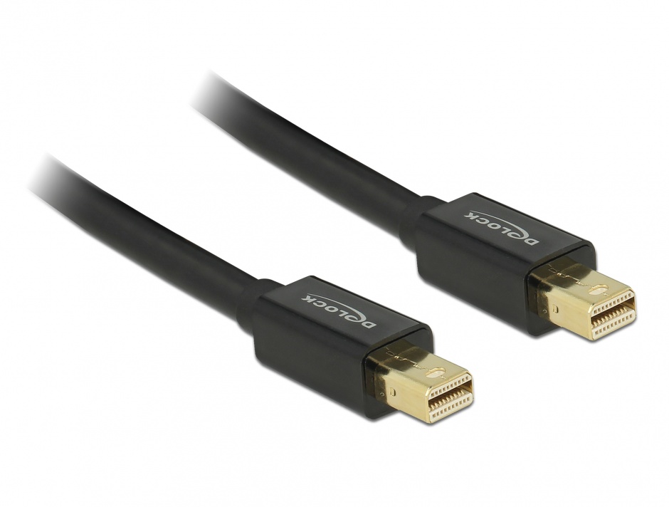 Cablu Mini Displayport 1.2 4K T-T 2m, Delock 83475 1.2 imagine noua 2022