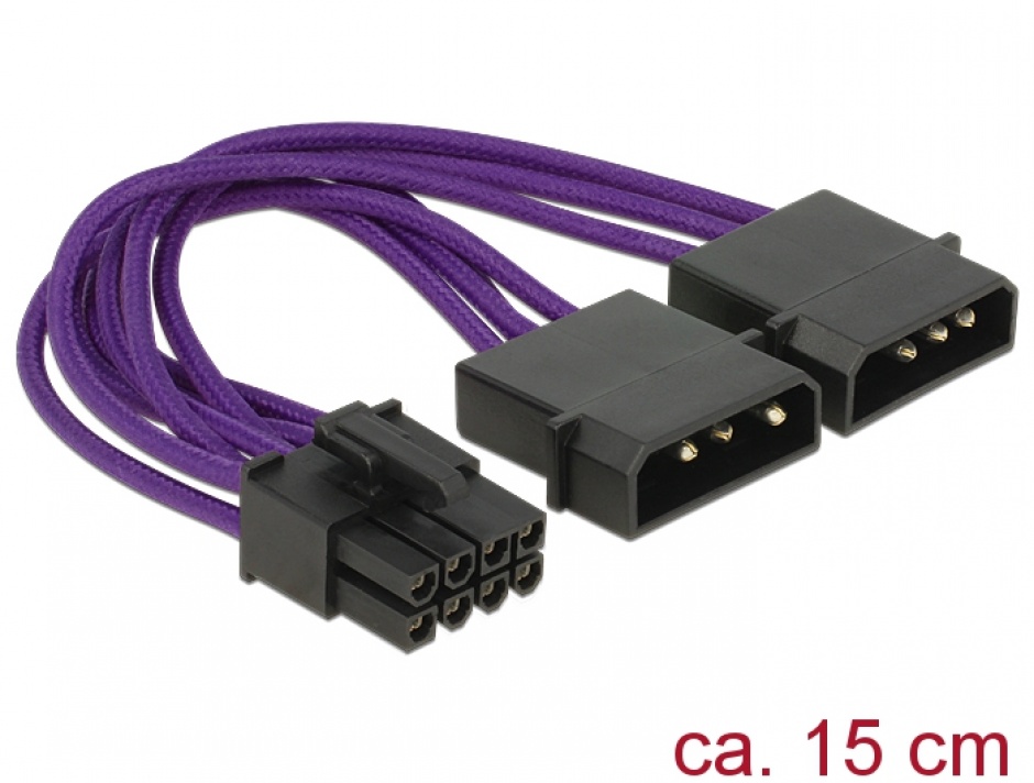 Cablu de alimentare PCI Express 8 pini, Delock 83705 conectica.ro