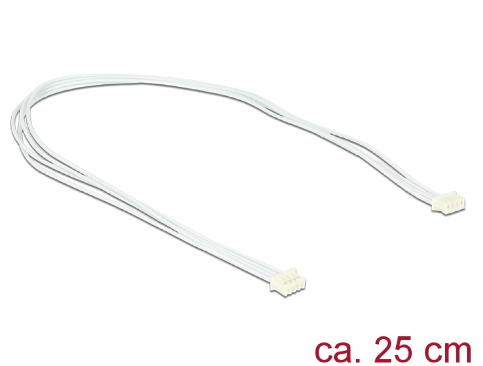 Cablu USB 2.0 pin header 1.25 mm 4 pini 25cm M-M, Delock 84842